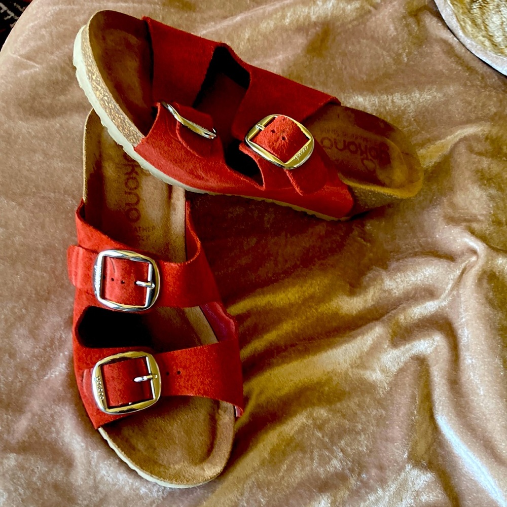 Yokono women’s sandals,  2 pairs both size size 8.  $30 FOR BOTH PAIRS!!!!!